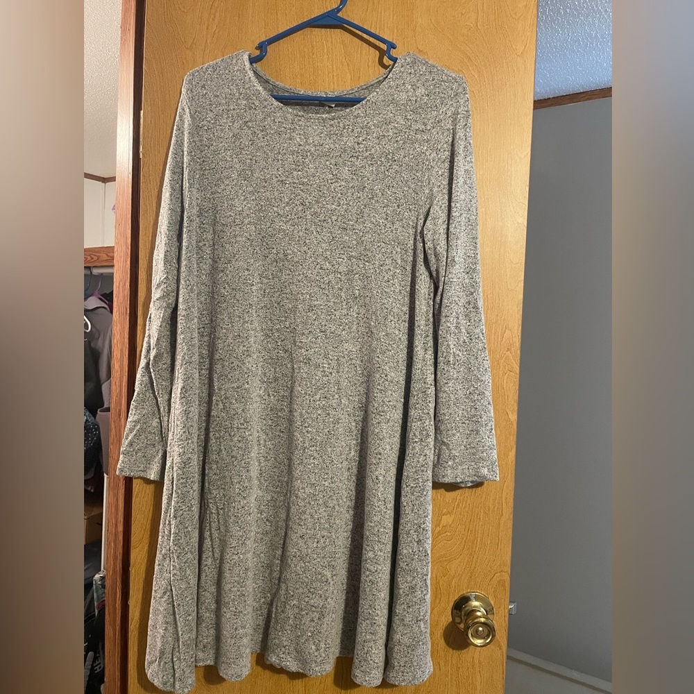Gray NWOT Long Sleeve Dress